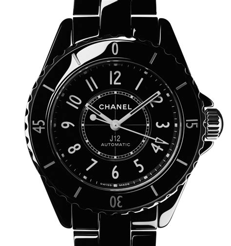 black chanel watch j12|chanel j12 watch serial numbers.